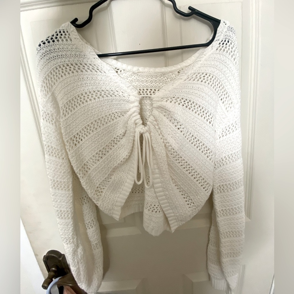 American Eagle cropped knit sweater
